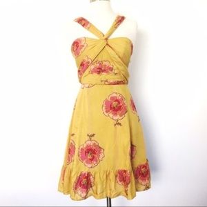 Free People Floral Halter Dress - NWOT